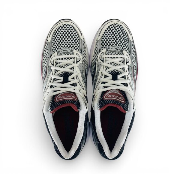 Saucony ProGrid Omni 9 OG White Silver Red Men\'s Shoes Sneakers S70739-1 main image 4